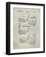 PP4 Antique Grid Parchment-Borders Cole-Framed Giclee Print