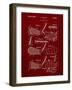 PP4 Burgundy-Borders Cole-Framed Giclee Print