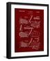 PP4 Burgundy-Borders Cole-Framed Giclee Print