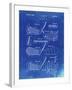 PP4 Faded Blueprint-Borders Cole-Framed Giclee Print