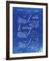 PP4 Faded Blueprint-Borders Cole-Framed Giclee Print