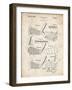 PP4 Vintage Parchment-Borders Cole-Framed Giclee Print