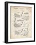 PP4 Vintage Parchment-Borders Cole-Framed Giclee Print