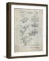 PP40 Antique Grid parchment-Borders Cole-Framed Giclee Print