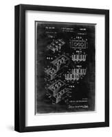 PP40 Black grunge-Borders Cole-Framed Premium Giclee Print