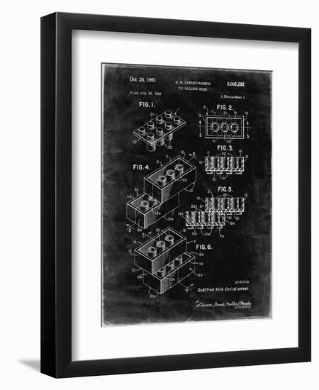 PP40 Black grunge-Borders Cole-Framed Premium Giclee Print