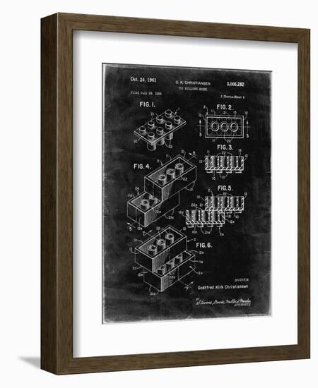 PP40 Black grunge-Borders Cole-Framed Giclee Print