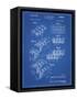 PP40 Blueprint-Borders Cole-Framed Stretched Canvas