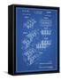 PP40 Blueprint-Borders Cole-Framed Stretched Canvas