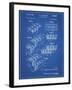 PP40 Blueprint-Borders Cole-Framed Giclee Print