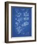 PP40 Blueprint-Borders Cole-Framed Giclee Print