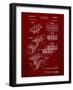 PP40 Burgundy-Borders Cole-Framed Giclee Print