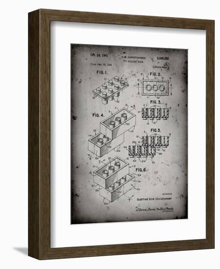 PP40 Faded Grey-Borders Cole-Framed Giclee Print