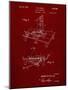 PP403-Burgundy Disney Multi Plane Camera Patent Poster-Cole Borders-Mounted Giclee Print