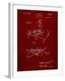 PP403-Burgundy Disney Multi Plane Camera Patent Poster-Cole Borders-Framed Giclee Print