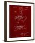 PP403-Burgundy Disney Multi Plane Camera Patent Poster-Cole Borders-Framed Giclee Print