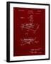 PP403-Burgundy Disney Multi Plane Camera Patent Poster-Cole Borders-Framed Giclee Print