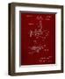 PP403-Burgundy Disney Multi Plane Camera Patent Poster-Cole Borders-Framed Giclee Print