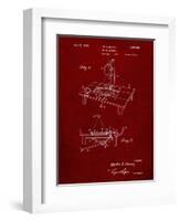 PP403-Burgundy Disney Multi Plane Camera Patent Poster-Cole Borders-Framed Giclee Print