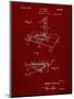PP403-Burgundy Disney Multi Plane Camera Patent Poster-Cole Borders-Mounted Giclee Print