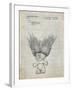 PP406-Antique Grid Parchment Troll Doll Patent Poster-Cole Borders-Framed Giclee Print