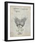 PP406-Antique Grid Parchment Troll Doll Patent Poster-Cole Borders-Framed Giclee Print