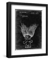 PP406-Black Grunge Troll Doll Patent Poster-Cole Borders-Framed Premium Giclee Print