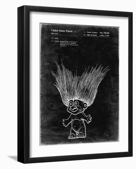 PP406-Black Grunge Troll Doll Patent Poster-Cole Borders-Framed Giclee Print