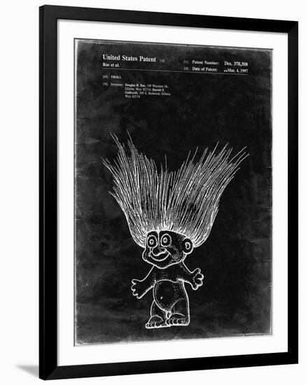 PP406-Black Grunge Troll Doll Patent Poster-Cole Borders-Framed Giclee Print