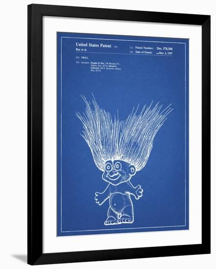 PP406-Blueprint Troll Doll Patent Poster-Cole Borders-Framed Giclee Print