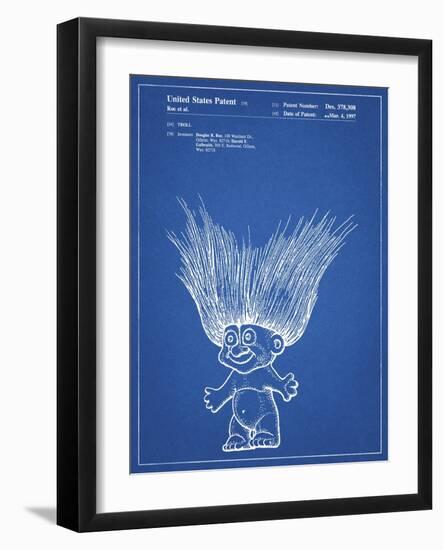 PP406-Blueprint Troll Doll Patent Poster-Cole Borders-Framed Giclee Print