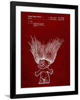 PP406-Burgundy Troll Doll Patent Poster-Cole Borders-Framed Giclee Print