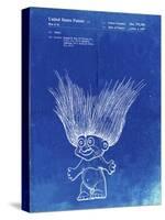 PP406-Faded Blueprint Troll Doll Patent Poster-Cole Borders-Stretched Canvas