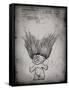 PP406-Faded Grey Troll Doll Patent Poster-Cole Borders-Framed Stretched Canvas