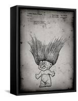 PP406-Faded Grey Troll Doll Patent Poster-Cole Borders-Framed Stretched Canvas