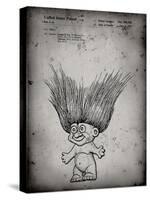 PP406-Faded Grey Troll Doll Patent Poster-Cole Borders-Stretched Canvas