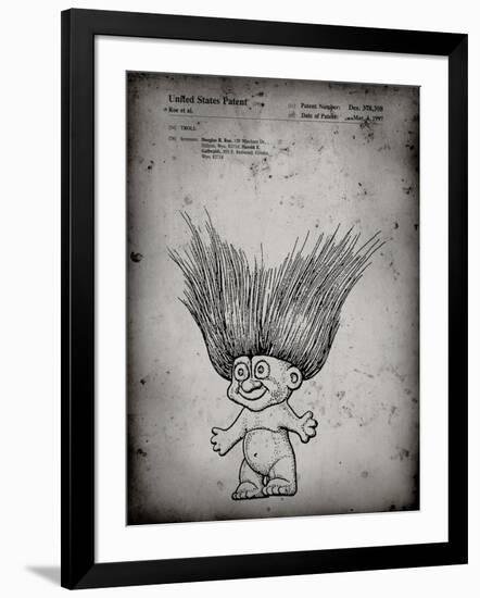 PP406-Faded Grey Troll Doll Patent Poster-Cole Borders-Framed Giclee Print