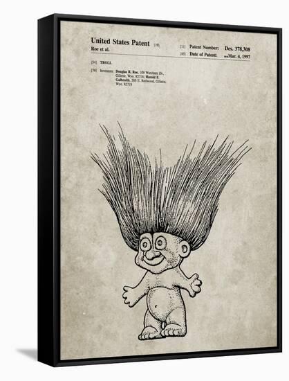 PP406-Sandstone Troll Doll Patent Poster-Cole Borders-Framed Stretched Canvas