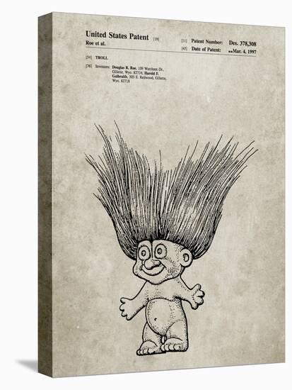 PP406-Sandstone Troll Doll Patent Poster-Cole Borders-Stretched Canvas