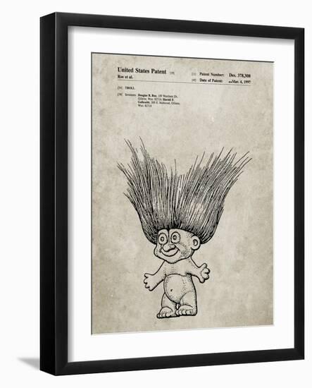 PP406-Sandstone Troll Doll Patent Poster-Cole Borders-Framed Giclee Print