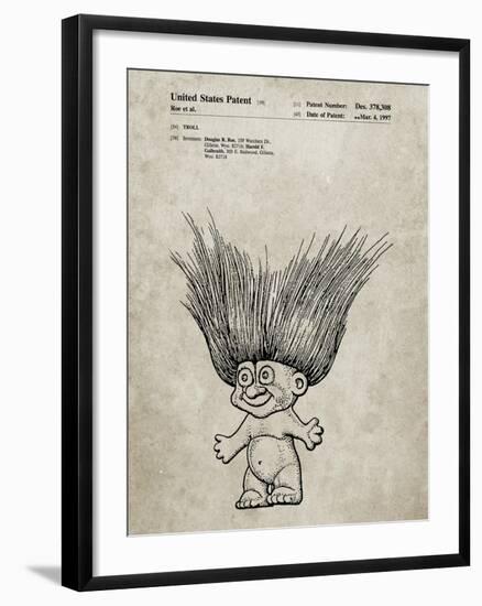 PP406-Sandstone Troll Doll Patent Poster-Cole Borders-Framed Giclee Print