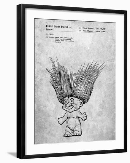 PP406-Slate Troll Doll Patent Poster-Cole Borders-Framed Giclee Print