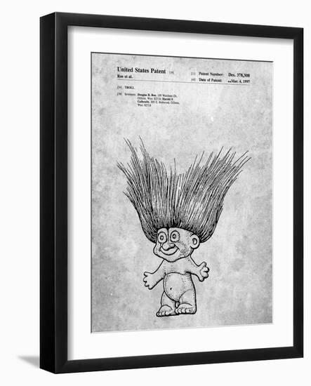 PP406-Slate Troll Doll Patent Poster-Cole Borders-Framed Giclee Print