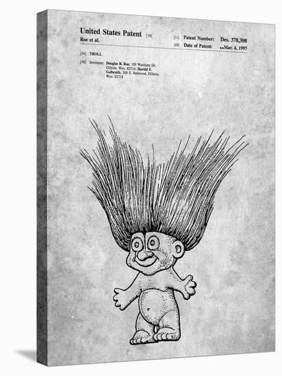 PP406-Slate Troll Doll Patent Poster-Cole Borders-Stretched Canvas