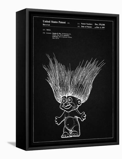 PP406-Vintage Black Troll Doll Patent Poster-Cole Borders-Framed Stretched Canvas