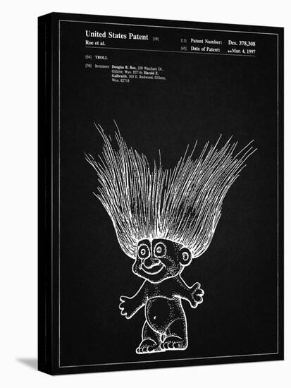 PP406-Vintage Black Troll Doll Patent Poster-Cole Borders-Stretched Canvas