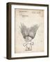 PP406-Vintage Parchment Troll Doll Patent Poster-Cole Borders-Framed Giclee Print