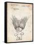 PP406-Vintage Parchment Troll Doll Patent Poster-Cole Borders-Framed Stretched Canvas