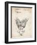 PP406-Vintage Parchment Troll Doll Patent Poster-Cole Borders-Framed Giclee Print