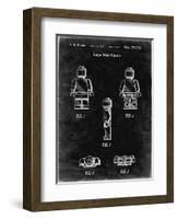 PP41 Black Grunge-Borders Cole-Framed Giclee Print